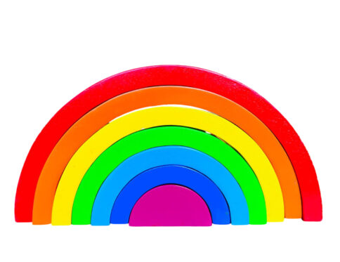 Wooden Rainbow Stacker – Best Montessori Toy for Kids
