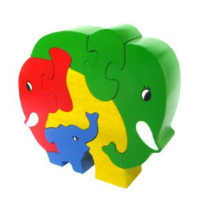 Small Elephant Family Puzzle