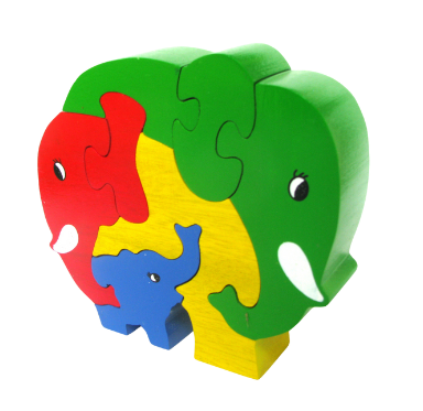 Small Elephant Family Puzzle