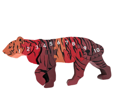 Wooden Tiger Jigsaw Puzzle
