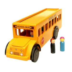 yellow school bus Wooden Yellow School Bus