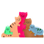 Cat Family Puzzle  – Wooden Educational Toy