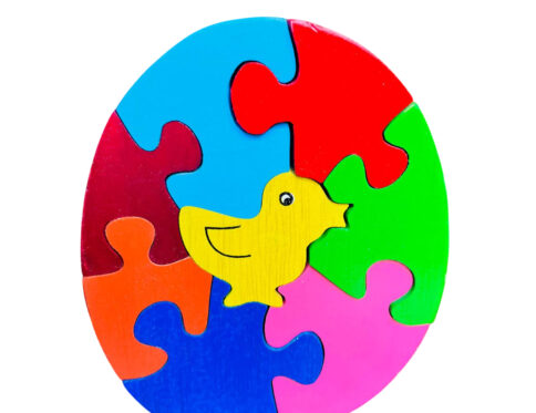 Wooden Chicken in an Egg Puzzle – A Fun and Educational Toy for Kids