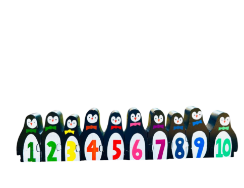 Counting Penguin Line 1-10 – A Fun & Educational Wooden Toy