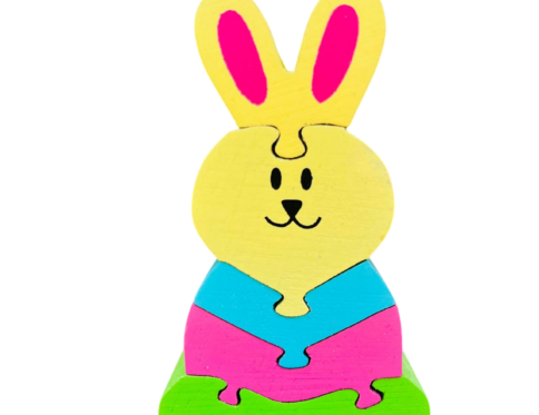 Easter Bunny Puzzle – Wooden Educational Toy for Kids | WOODBRIX TOYS