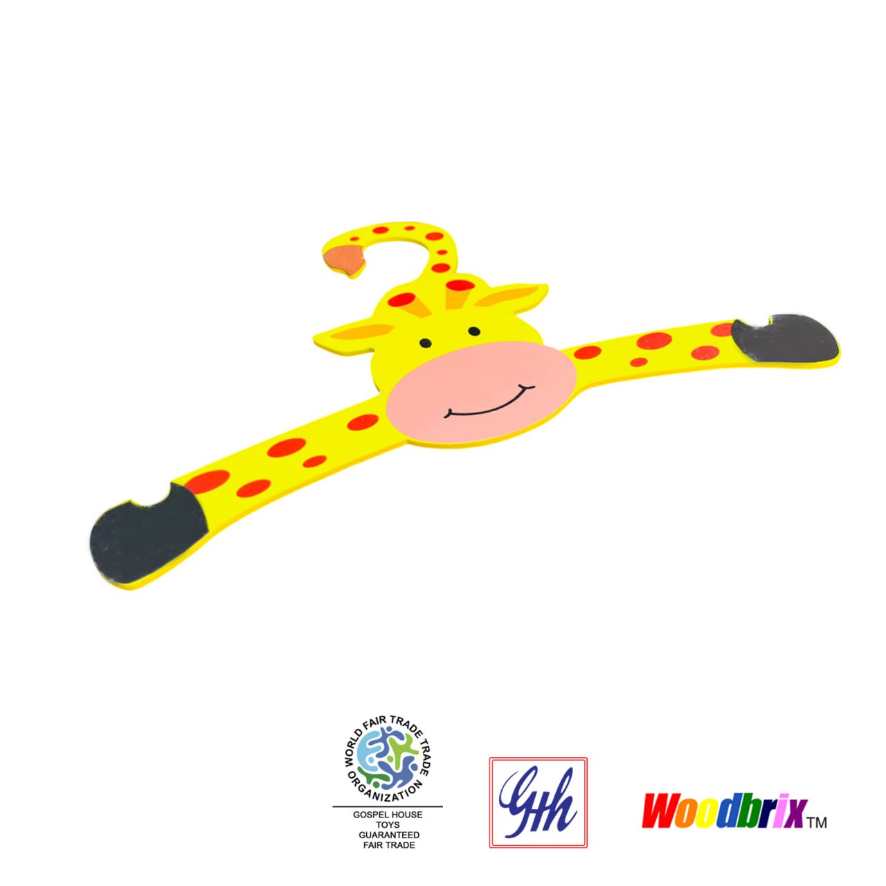 Wooden Giraffe Hanger for Kids